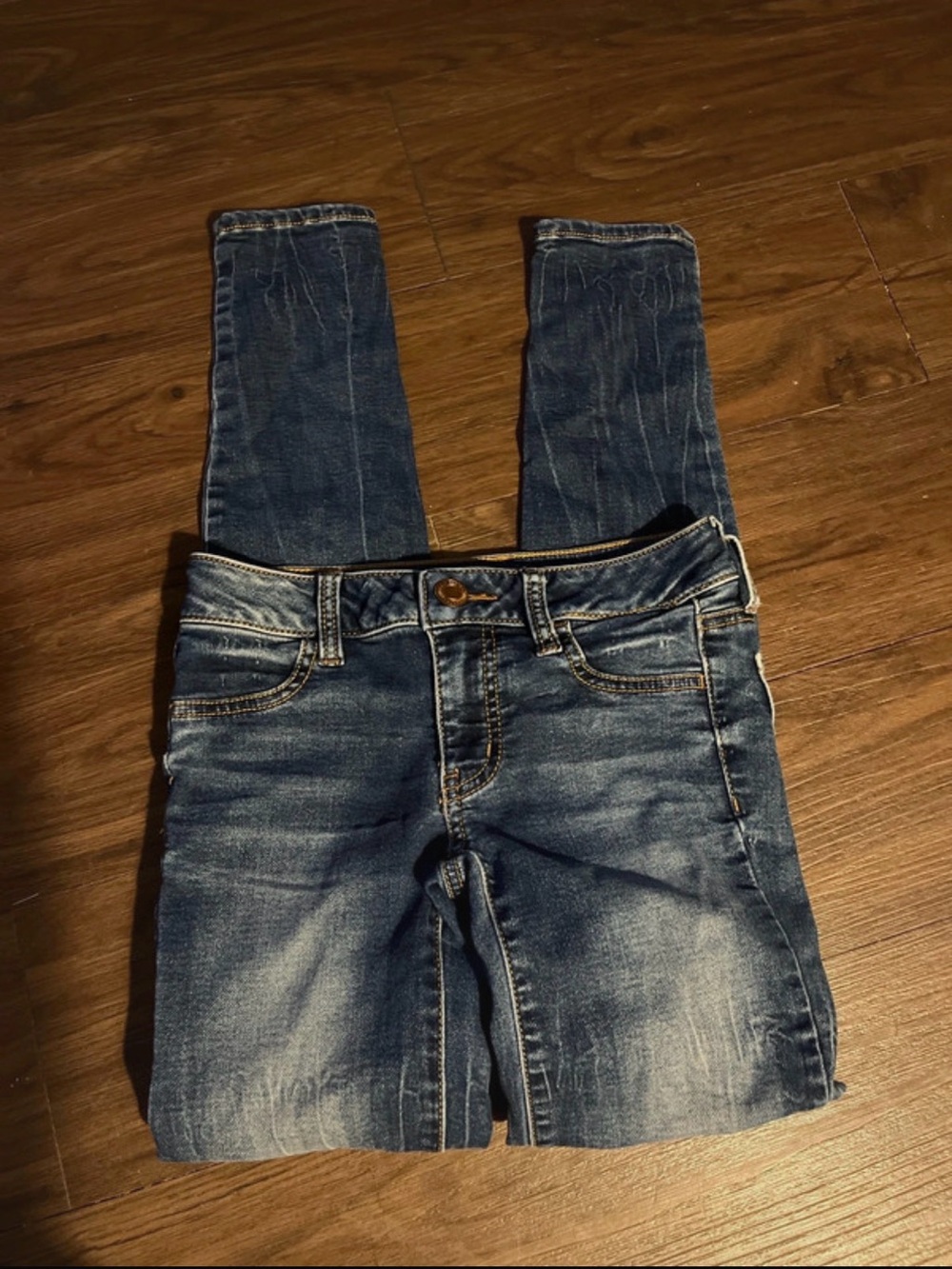 American Eagle Outfitters Women’s Skinny Jeans - Dark Blue Wash